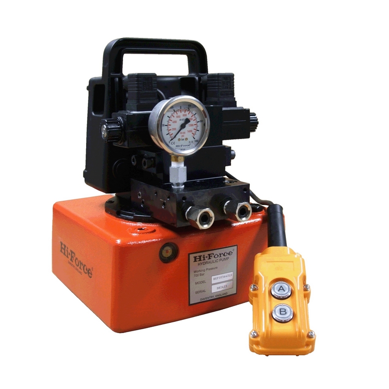 how does a 2 stage hydraulic pump work